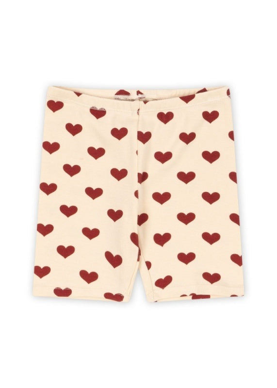 CLASSIC SHORT LEGGING GOTS AMOUR ROUGE