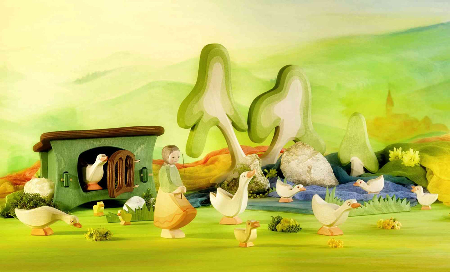 Goose head high