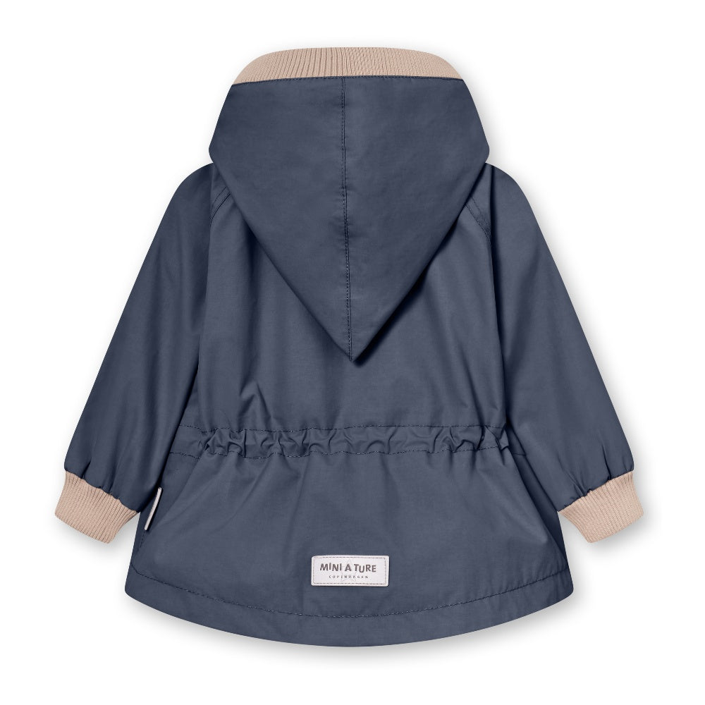 MATWAI fleece lined spring jacket. GRS-Ombre blue