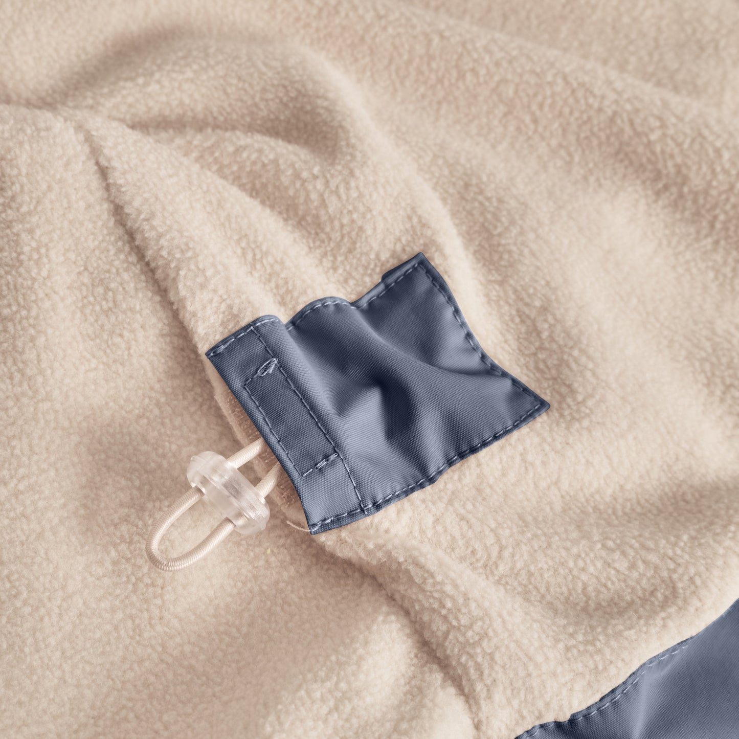 MATWAI fleece lined spring jacket. GRS-Ombre blue