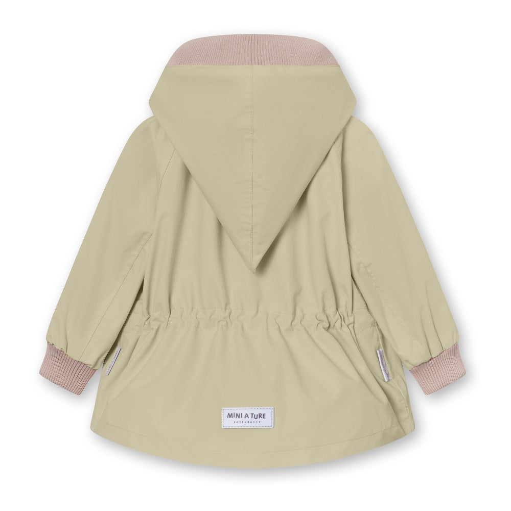 MATWAI fleece lined spring jacket. GRS-Elm green