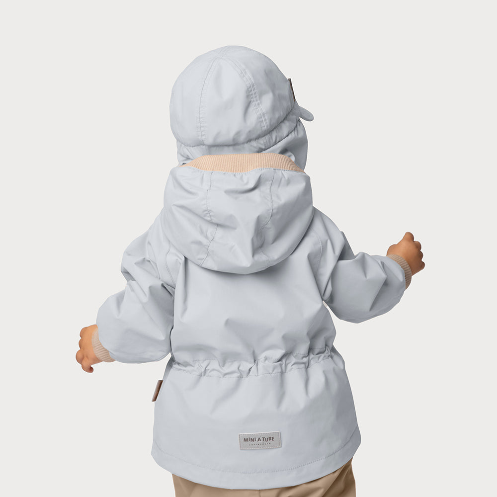 MATWALLY fleece lined spring jacket. GRS-Ombre blue