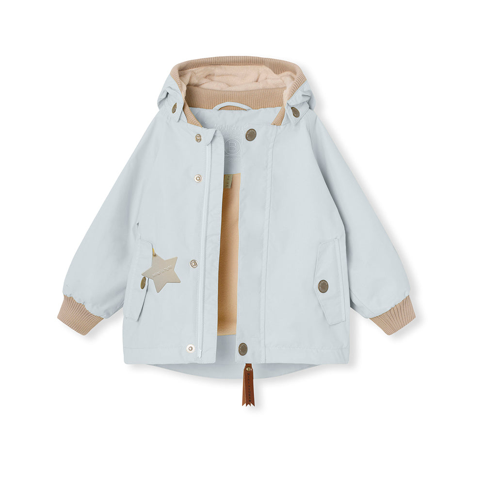 MATWALLY fleece lined spring jacket. GRS-Ombre blue