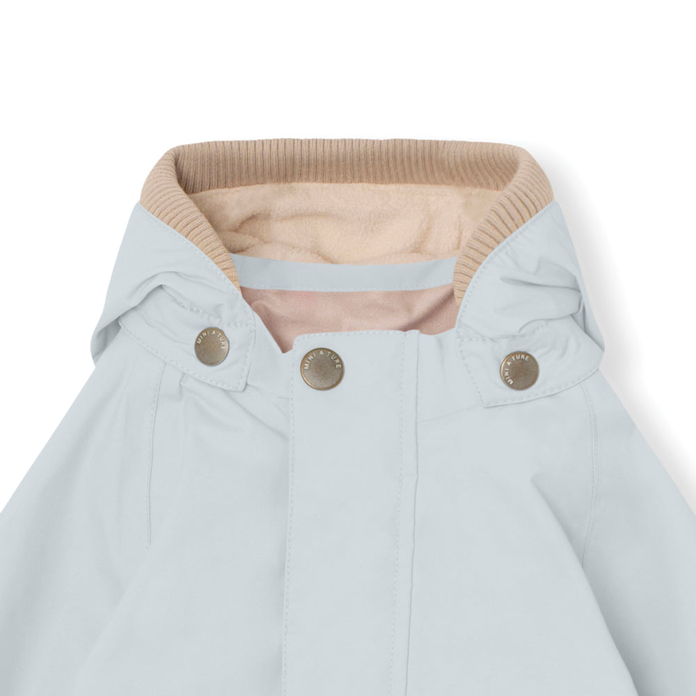 MATWALLY fleece lined spring jacket. GRS-Ombre blue