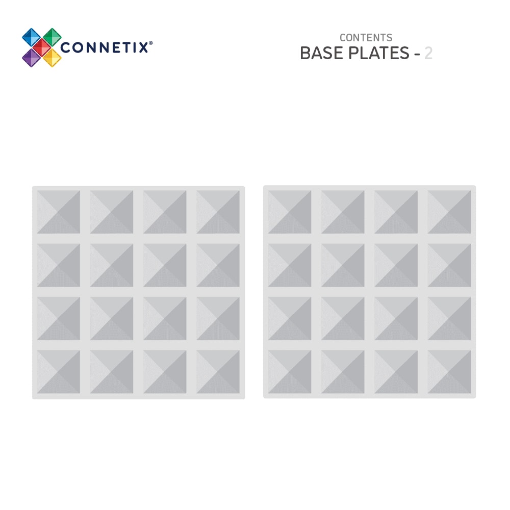 Pack de plaques de base transparentes, 2 pièces