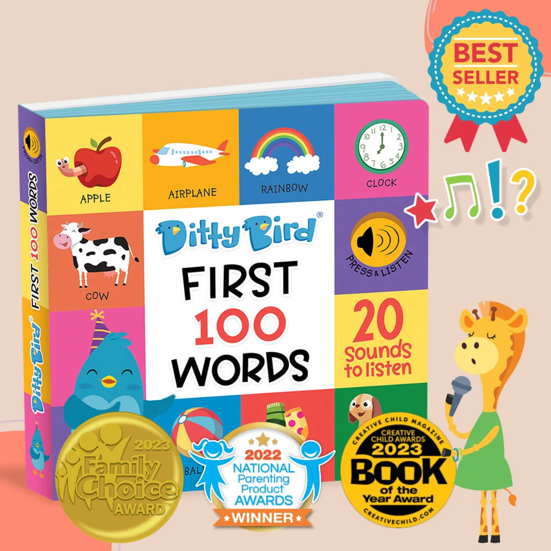 NOUVEAU! DITTY BIRD - LIVRE SONORE DE 100 MOTS
