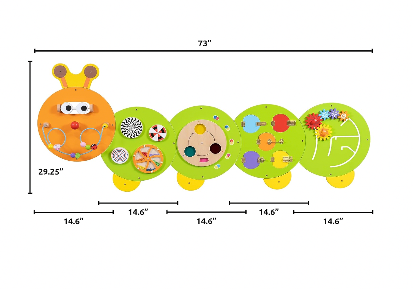 Caterpillar Activity Wall Panels