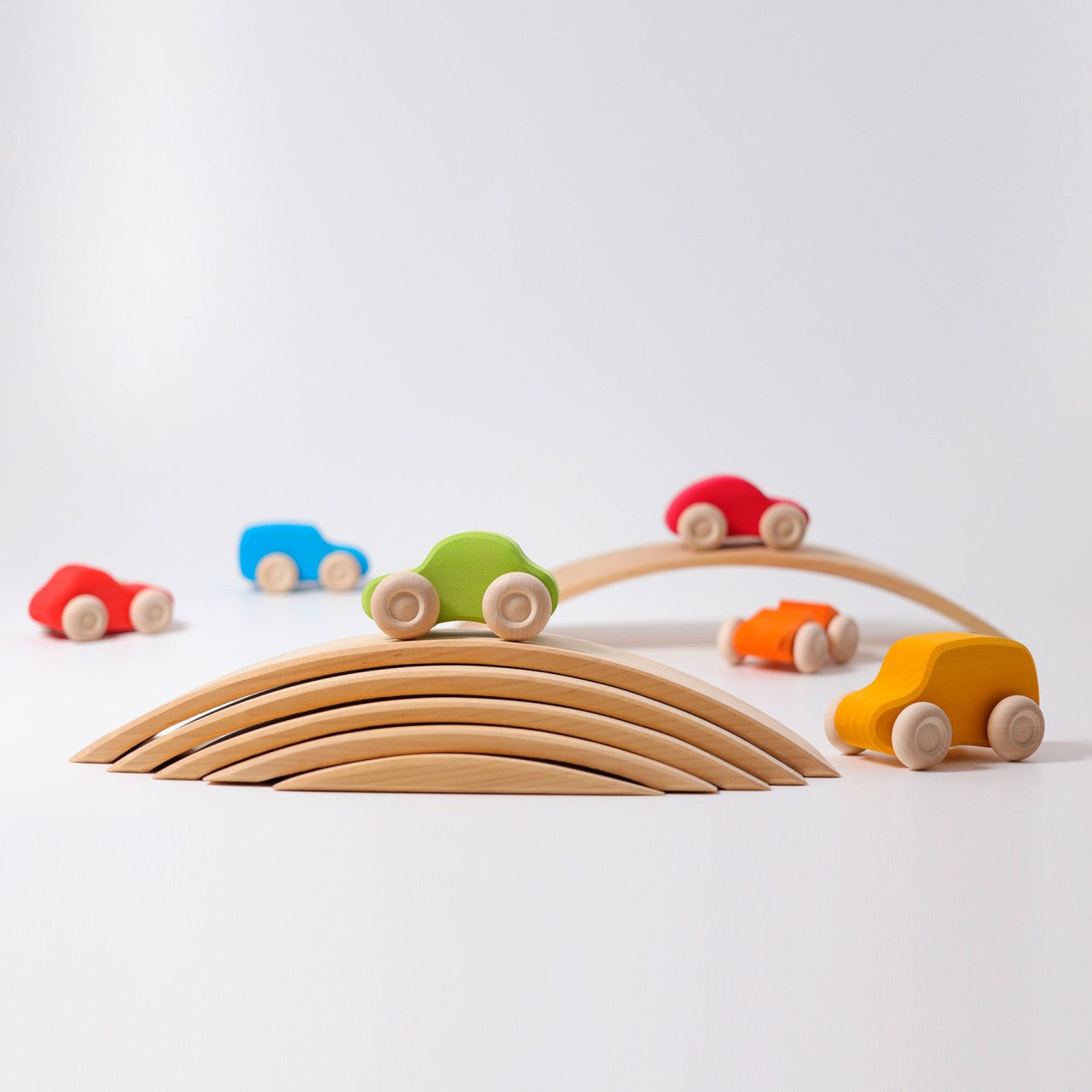 Colored Wooden Cars