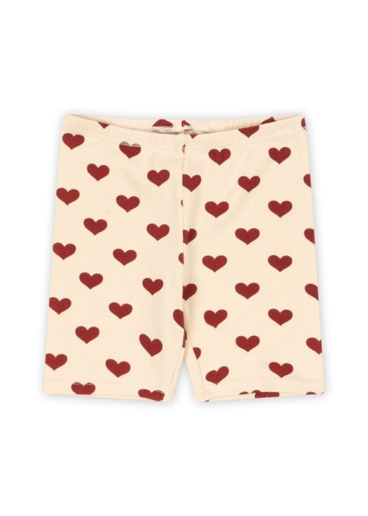 CLASSIC SHORT LEGGING GOTS AMOUR ROUGE