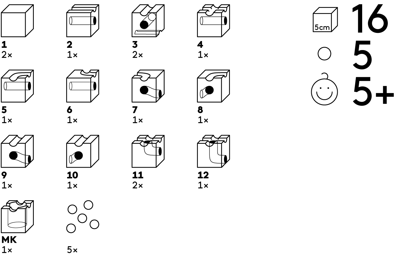 STANDARD 16 Marble Run Starter Set