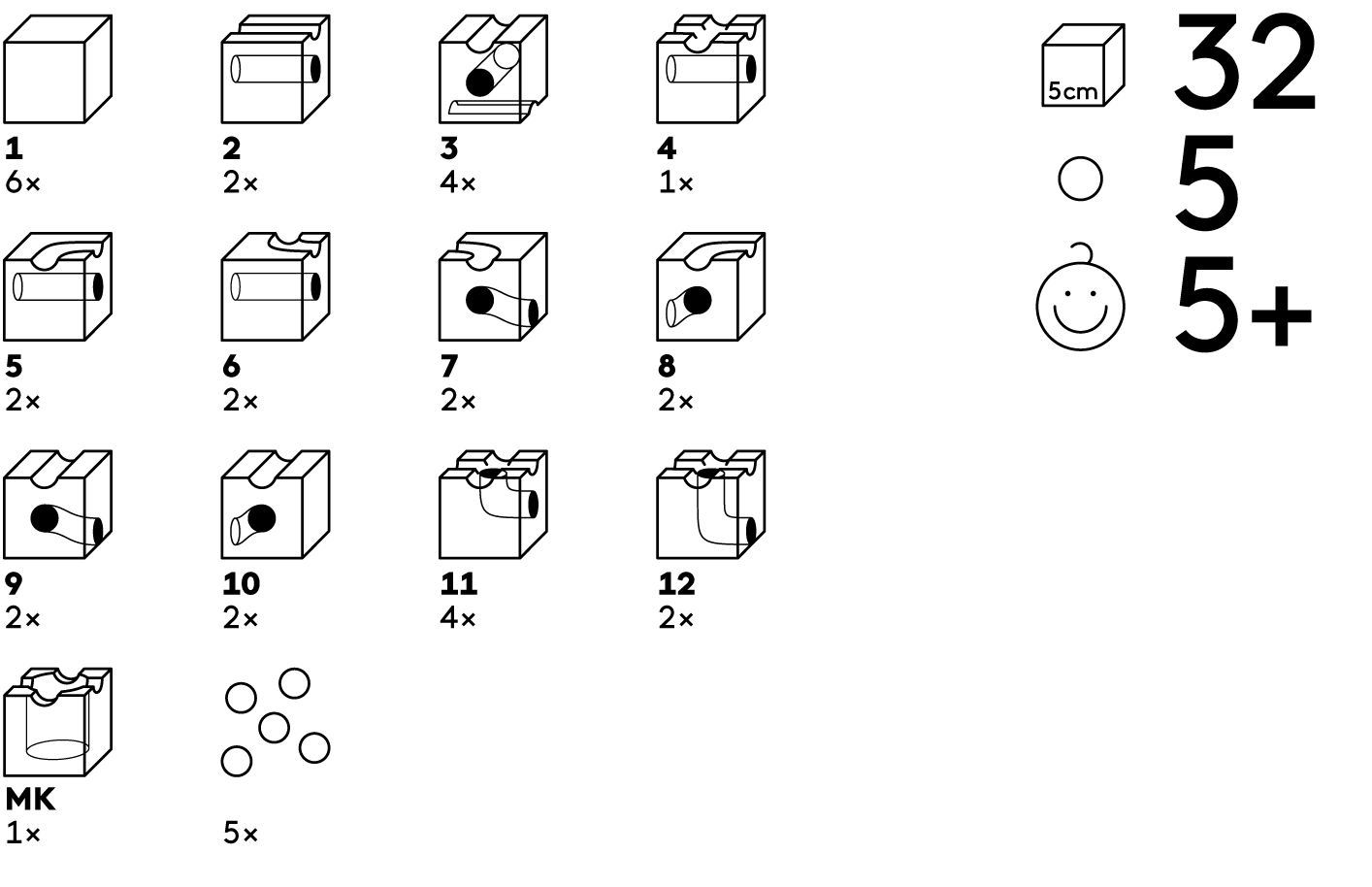 STANDARD 32 Marble Run Starter Set