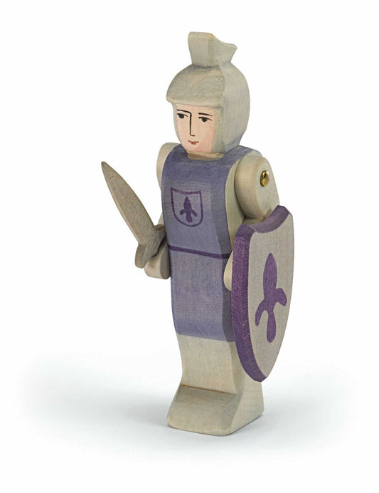 Knight standing blue